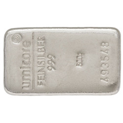 500 Gramm Silberbarren gegossen