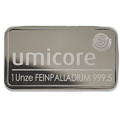 31,1 Gramm Platinbarren geprägt