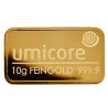 10 Gramm Goldbarren geprägt